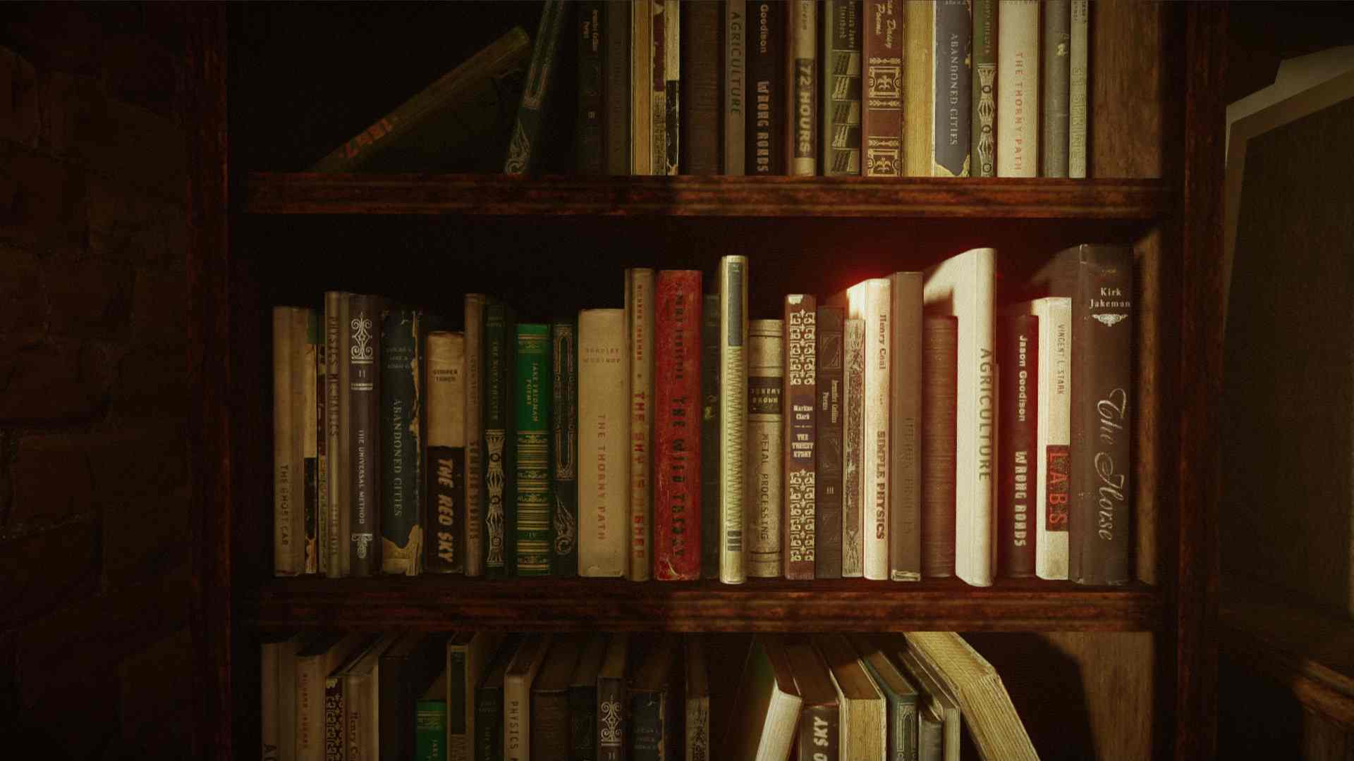 Scene Investigators visual of a bookshelf